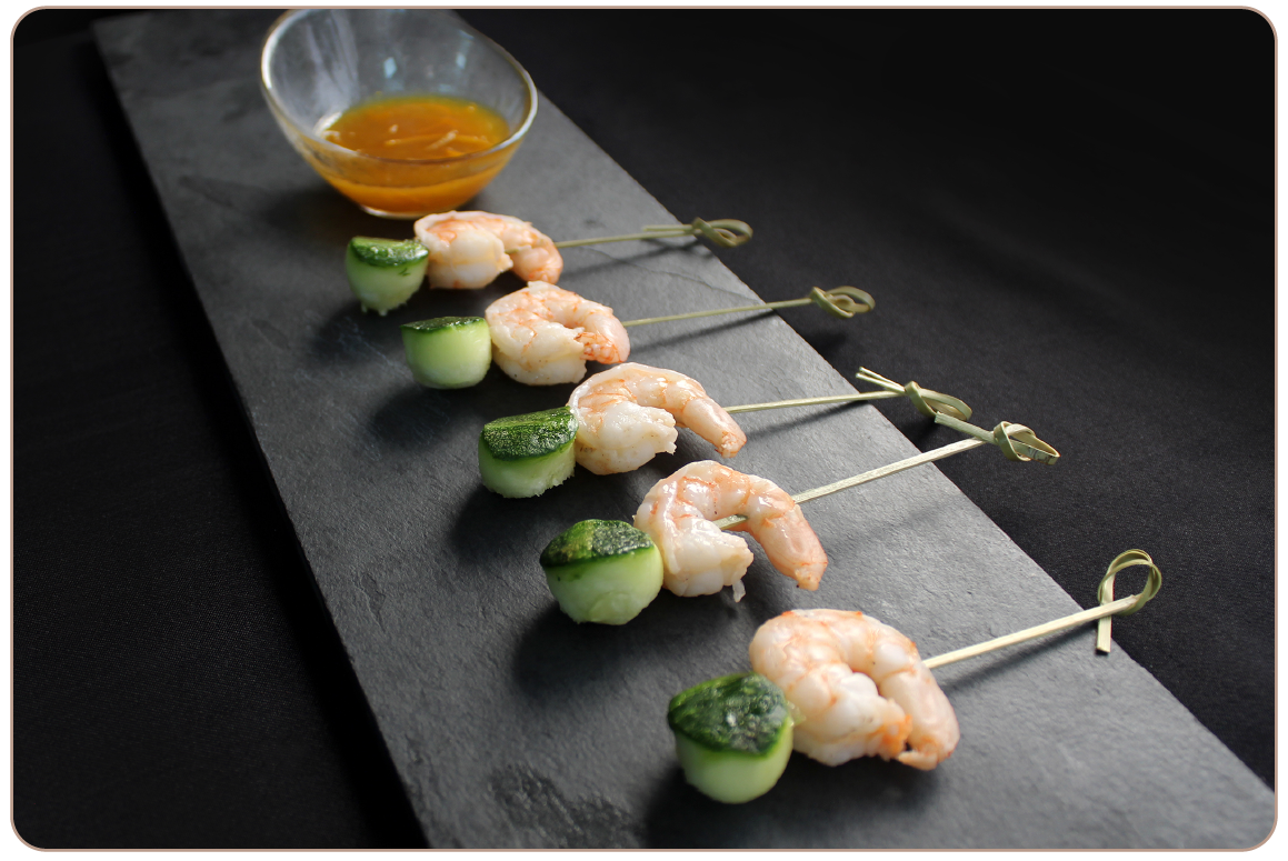 Langostino en salsa de naranjas (18 unidades)