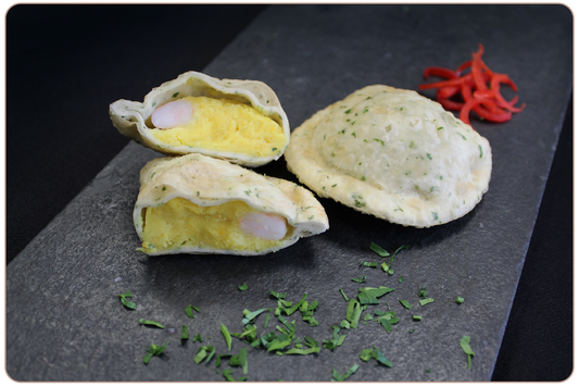 Empanadas de langostinos y humitas (20 unidades)