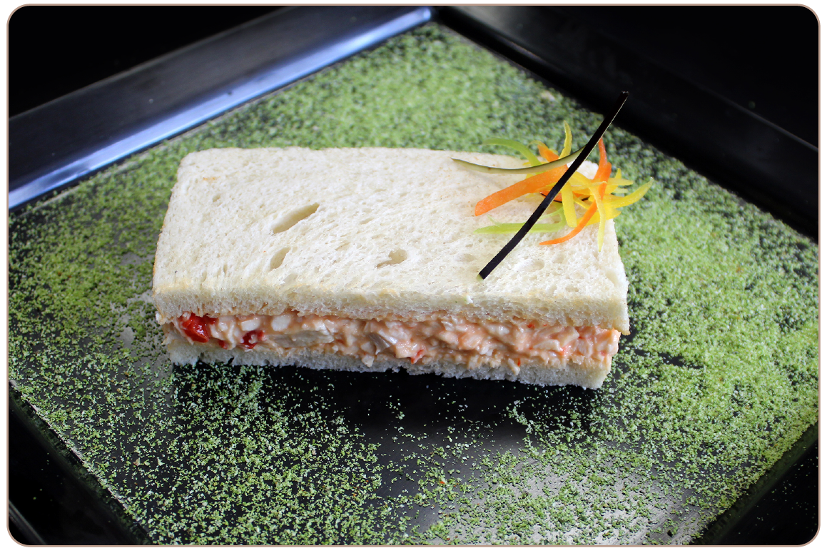 Sándwich miga Ave pimiento (10 unidades)