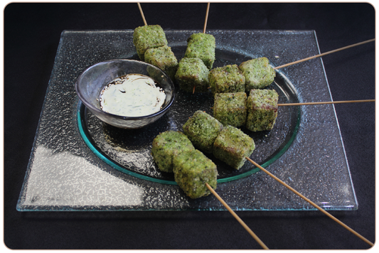 Brocheta de res a las finas hierbas (25 unidades)